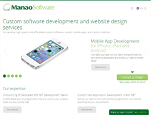 Tablet Screenshot of manaosoftware.com